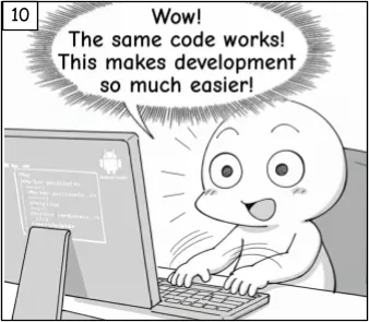 Wow! The same code works! This makes development so much easier!