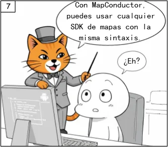 Con MapConductor, puedes usar cualquier SDK de mapas con la misma sintaxis.